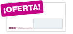 2.500 sobres DL (220x110) con ventana a 1 COLOR por 104,00 (+IVA)